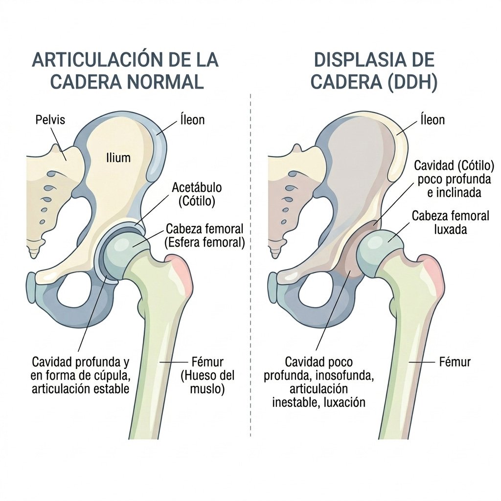 tamiz de cadera en bebés ultrasonido