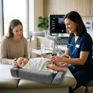 tamiz de cadera en bebés ultrasonido